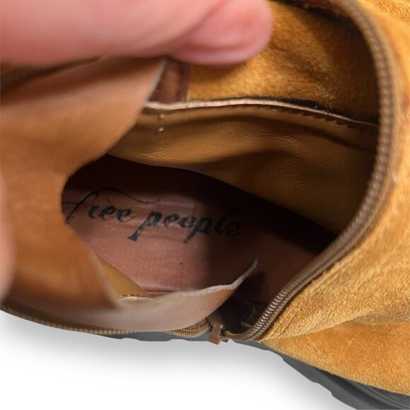 Free People London Calling platform over the knee suede boots NEW - Picture 10 of 14